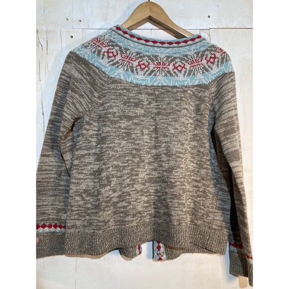 Sundance Catalog Wool Cashmere Sweater Cardigan Womens Faire Isle XS - Picture 7 of 8